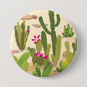 Cactus Variety 7.5 Cm Round Badge