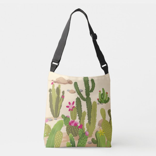 Cactus Variety Crossbody Bag (Front)