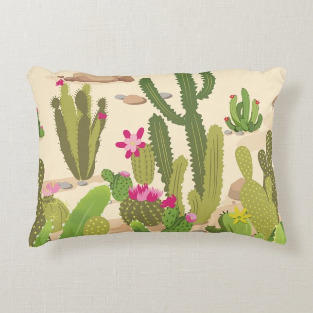 Cactus Variety Decorative Cushion (Front)