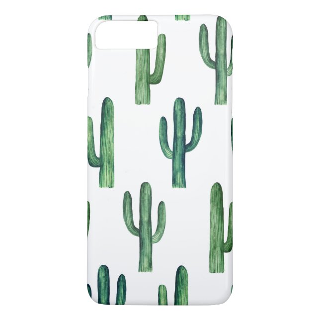 Cactus watercolor. Green botanical. Modern Case-Mate iPhone Case (Back)