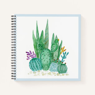 Cactus, watercolor notebook