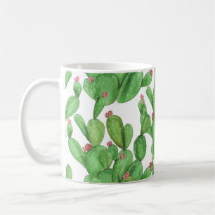 Cactus Watercolor: Seamless Pattern Background Coffee Mug