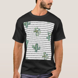 Cactus Watercolor: Vintage Pen Drawing. T-Shirt