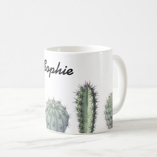 Cactus watercolour mug