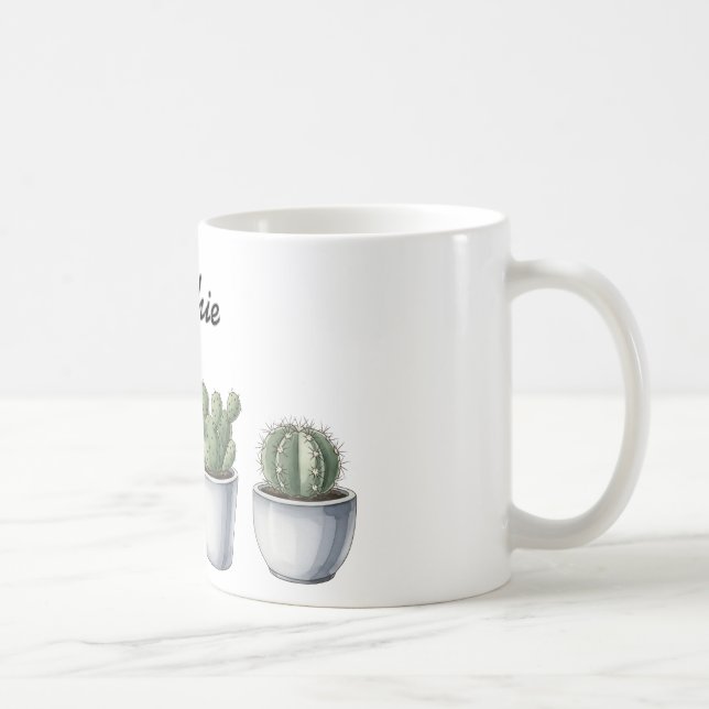 Cactus watercolour mug (Right)
