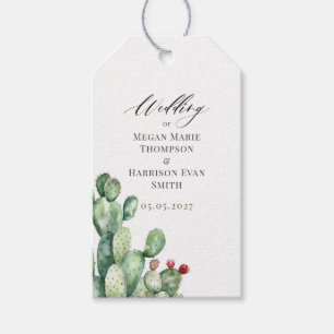 Cactus Wedding  Gift Tags