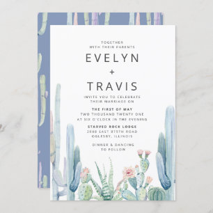 Cactus Wedding Invitation