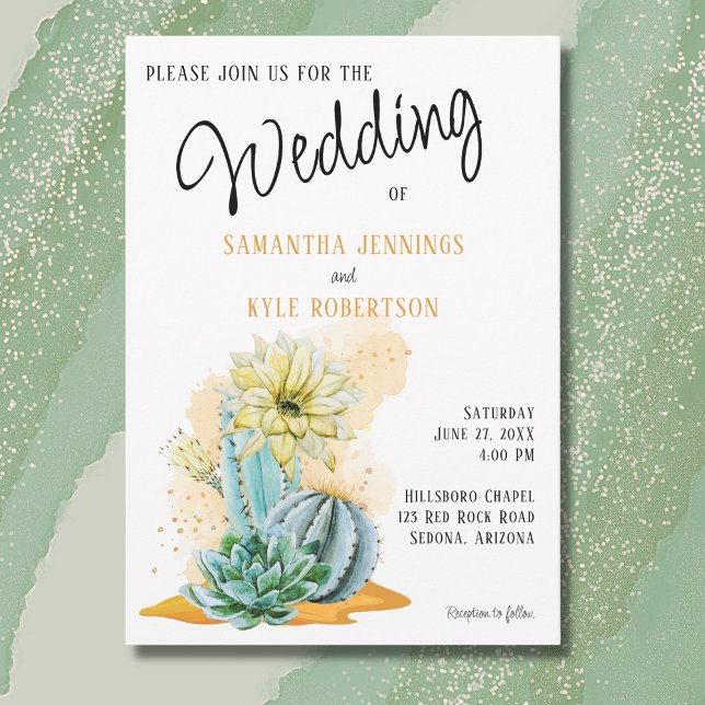 Cactus Wedding Invitation (Creator Uploaded)
