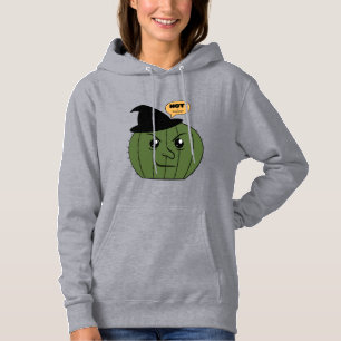 Cactus Witch "Not a Hugger" Halloween Hoodie