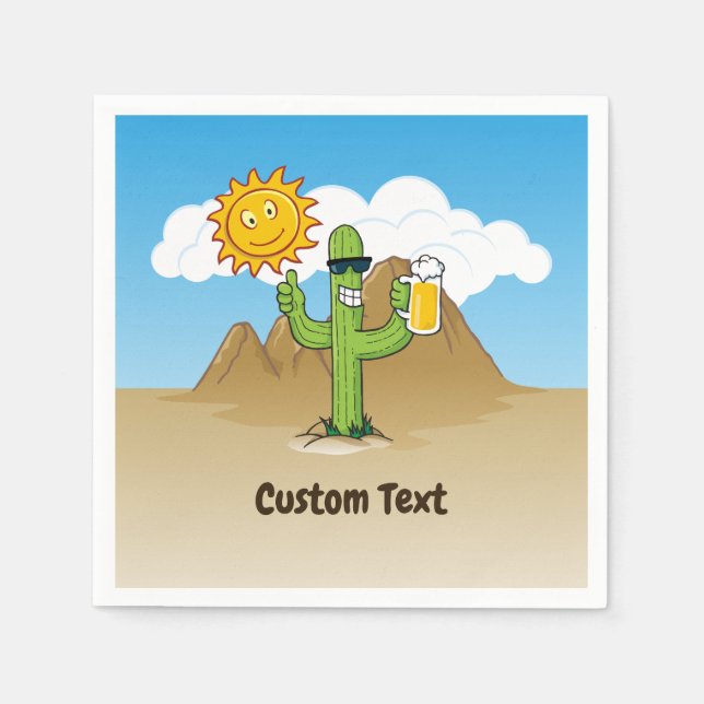 Cactus with Beer Napkin (Front)