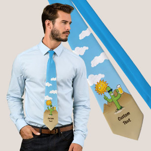 Cactus with Beer Tie