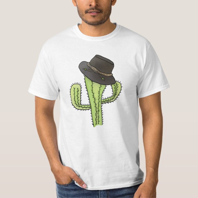 Cactus with hat T-Shirt (Front)