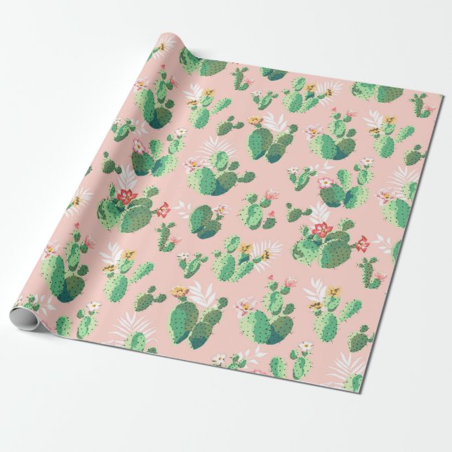 Cactus Wrapping Paper (Unrolled)