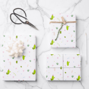 Cactus Wrapping Paper Sheets