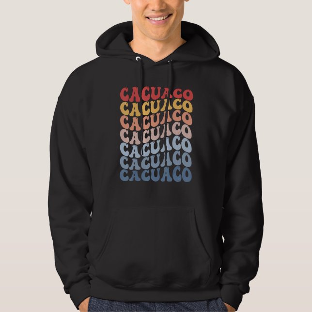 Cacuaco City Groovy Retro Hoodie (Front)