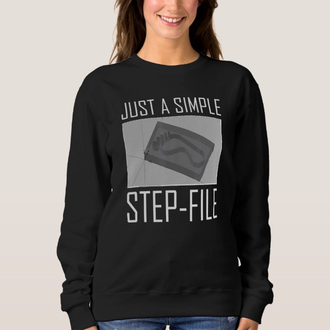 Cad Cam Cnc Programmer Machining Mechanic Sweatshirt (Front)