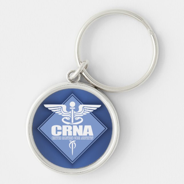 Cad CRNA (diamond) Key Ring (Front)