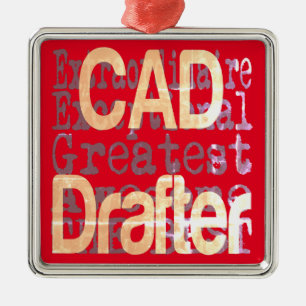 CAD Drafter Extraordinaire Metal Tree Decoration