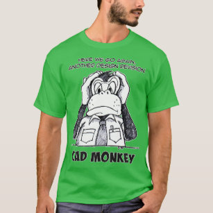 Cad Monkey Hear No Evil T-Shirt
