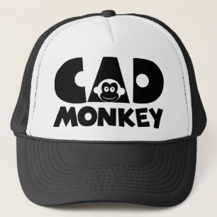 Cad Monkey Trucker Hat