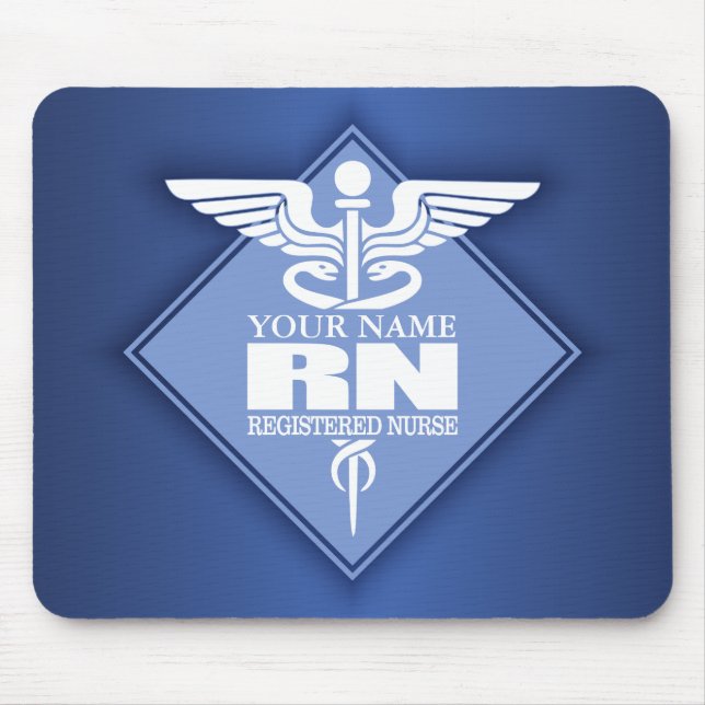 Cad RN (diamond) personalised Mouse Mat (Front)