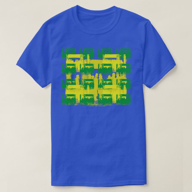 Cadarts Shop Window Abstract Pattern 50s and 60s V T-Shirt (Design Front)