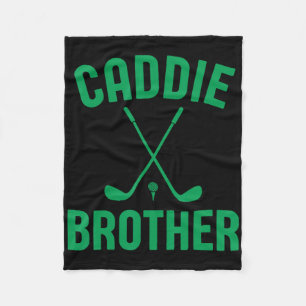 Caddie Brother Golf Club Golfing Golfer Cute Golf Fleece Blanket