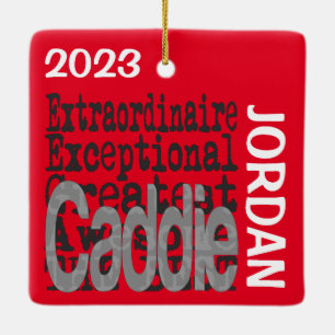 Caddie Extraordinaire CUSTOM Ceramic Ornament