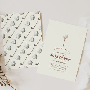 Caddie on The Way Golf Baby Shower Invite