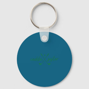 Caddie sister cute golfing golfer girl fun golf key ring