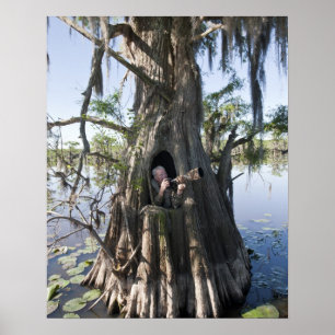 Caddo Lake, hunting blind Poster