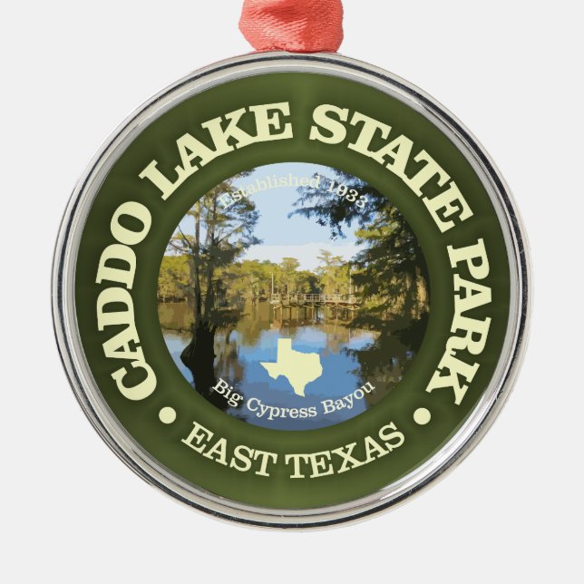 Caddo Lake SP Metal Tree Decoration (Front)