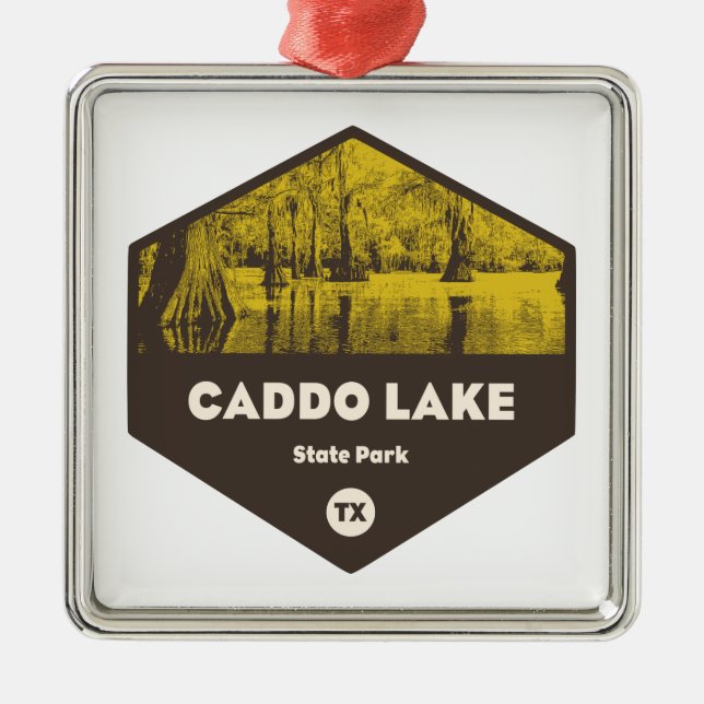 Caddo Lake State Park Texas Metal Tree Decoration (Front)