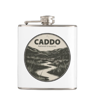 Caddo National Grasslands Texas Stream Hip Flask
