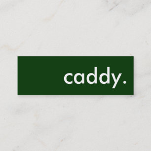 caddy. mini business card