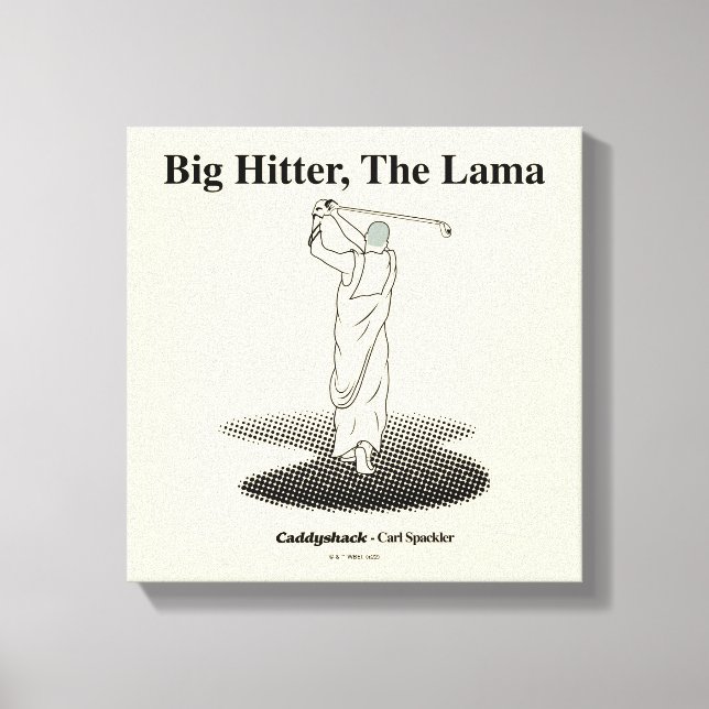 Caddyshack | Big Hitter, The Lama Canvas Print (Front)