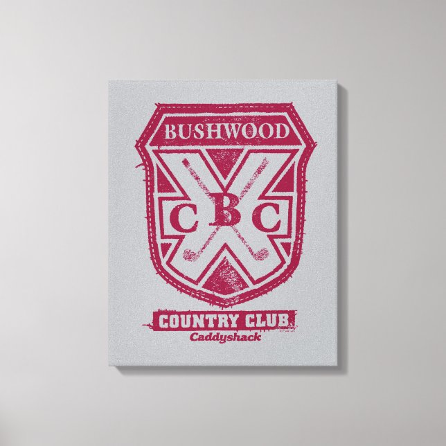 Caddyshack | Bushwood Country Club Crest Canvas Print (Front)