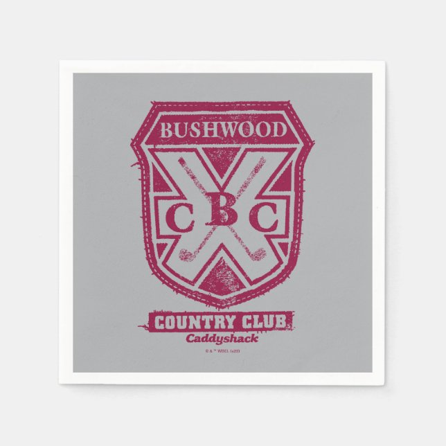Caddyshack | Bushwood Country Club Crest Napkin (Front)