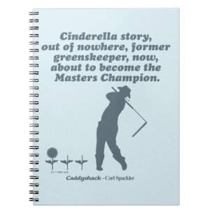 Caddyshack Cindrella Story Notebook