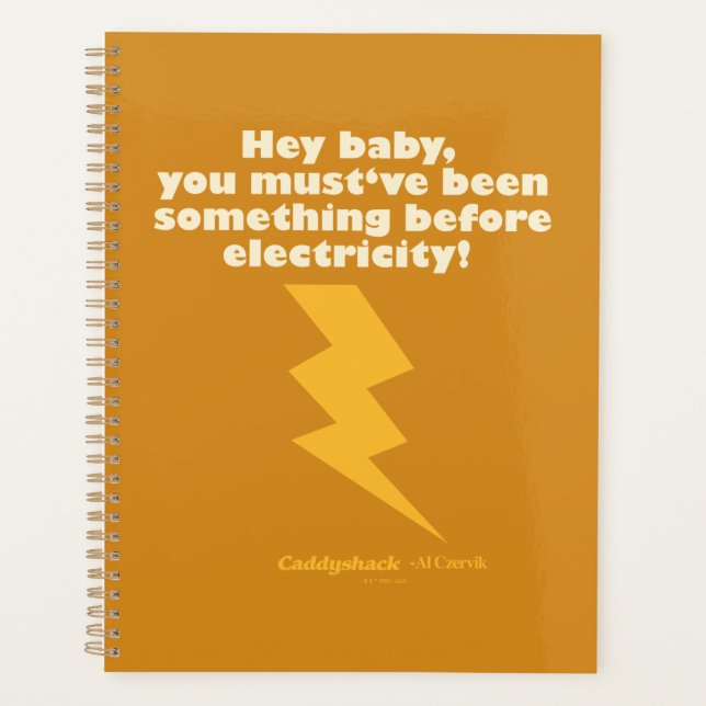 Caddyshack | Hey Baby You Must Have Been Something Planner (Front)