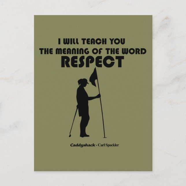 Caddyshack | I Will Teach You The Meaning Of The W Postcard (Front)
