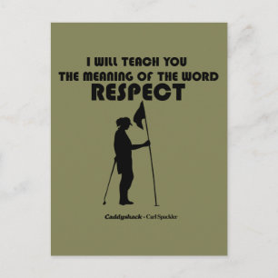 Caddyshack I Will Teach You The Meaning Of The W Postcard