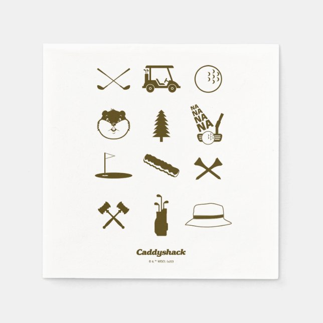 Caddyshack Icons Napkin (Front)