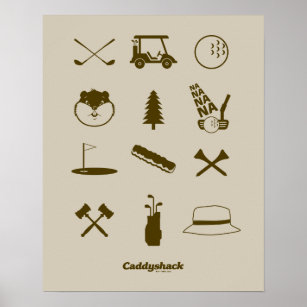 Caddyshack Icons Poster