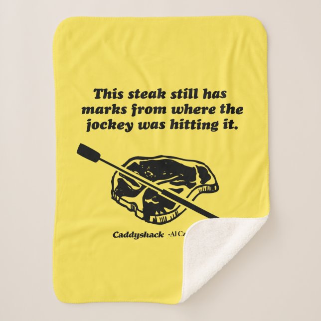 Caddyshack | This Steak Still Has Marks Sherpa Blanket (Front)