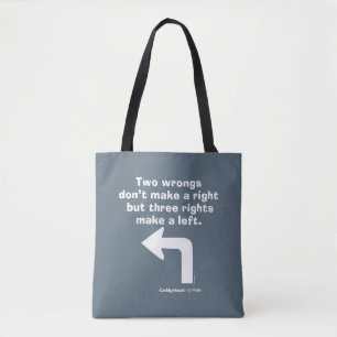 Caddyshack   Two Wrongs Don't Make A Right Tote Bag