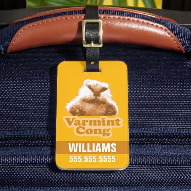 Caddyshack | Varmint Cong Luggage Tag (Front Insitu 2)