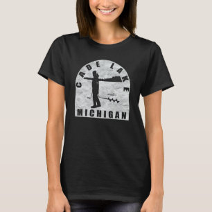 Cade Lake Ice Fishing Michigan T-Shirt