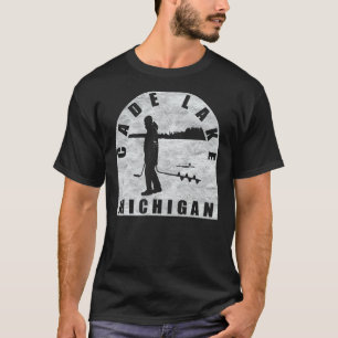 Cade Lake Ice Fishing Michigan T-Shirt