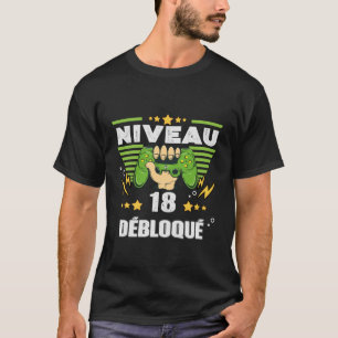 Cadeau 18 ans Anniversaire Gamer Niveau 18 T-Shirt